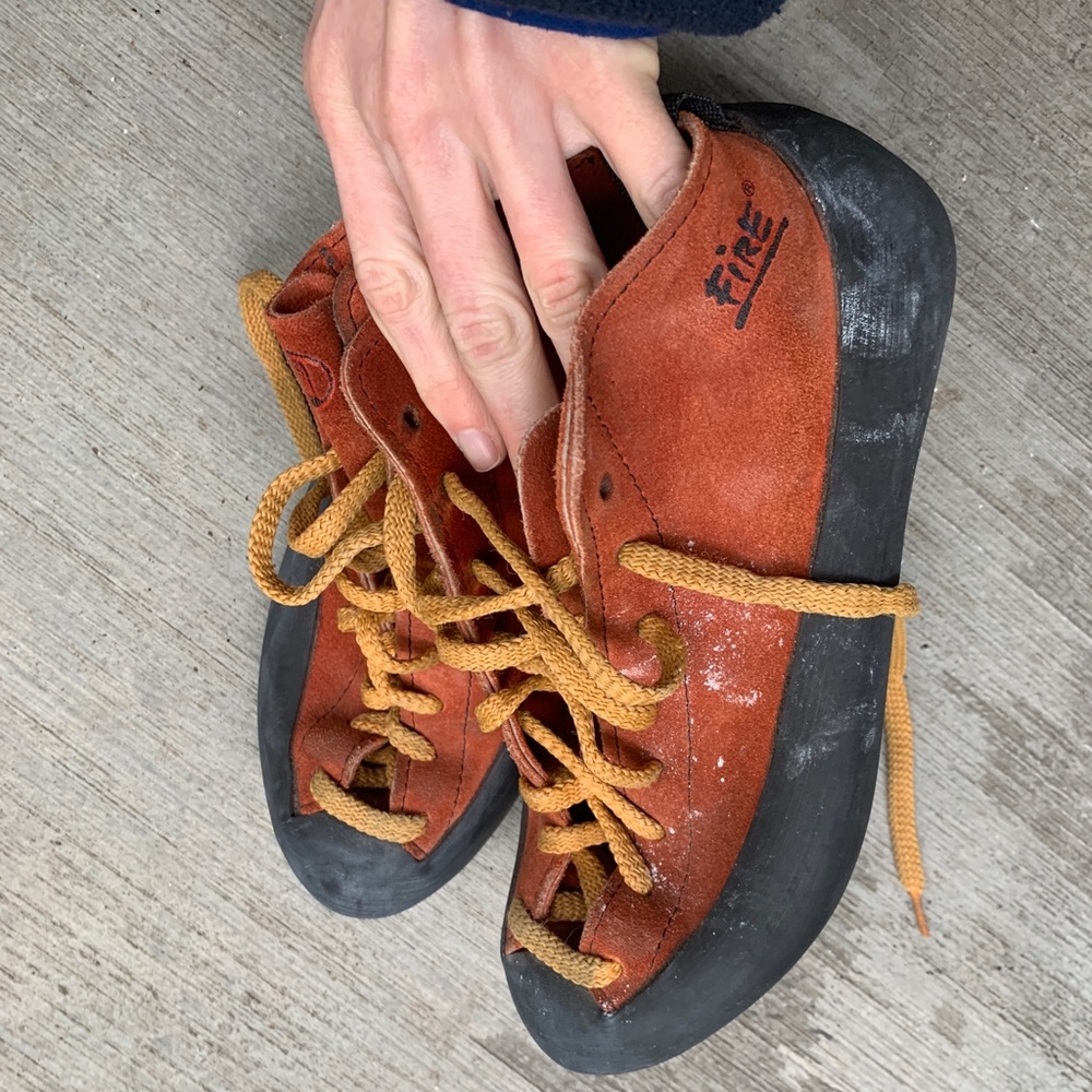 Rock climbing shoes